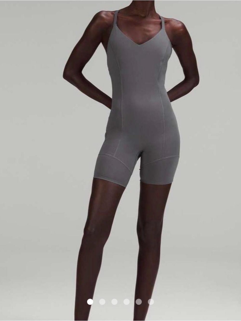 lululemon athletica Gray Seamless Sculpting Romper